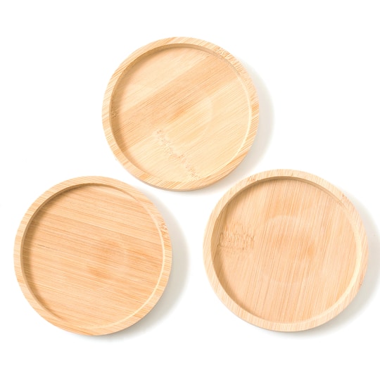 Wood Coaster Trays by Craft Smart&#xAE;, 3ct.